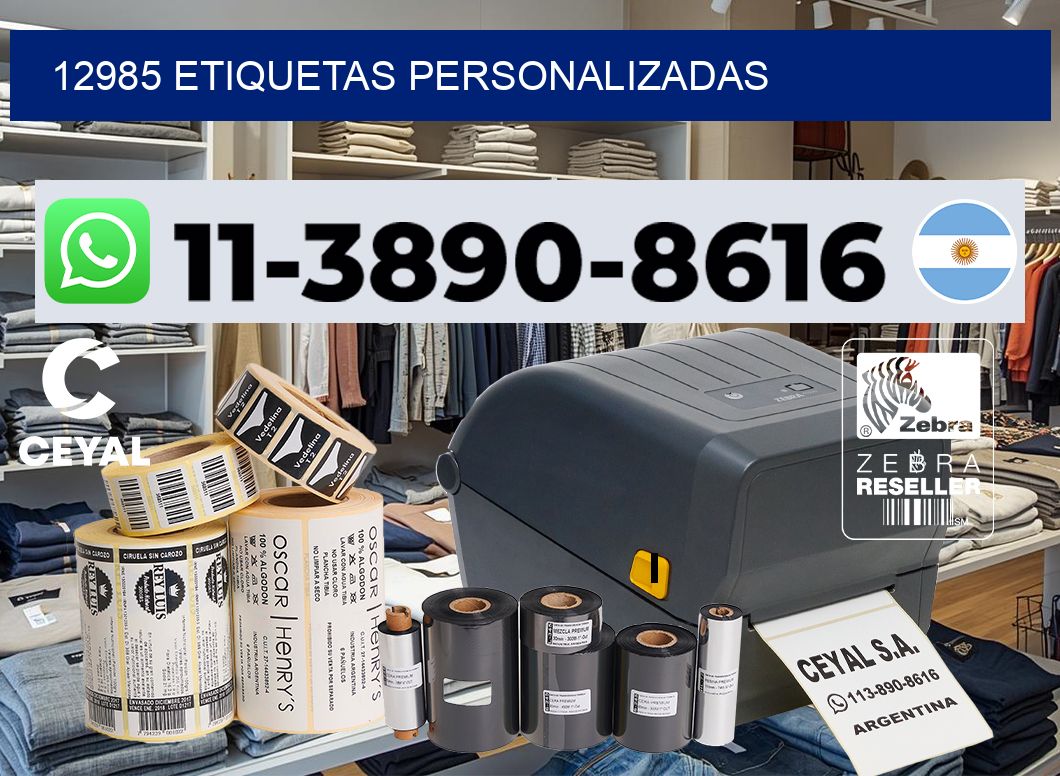12985 etiquetas personalizadas