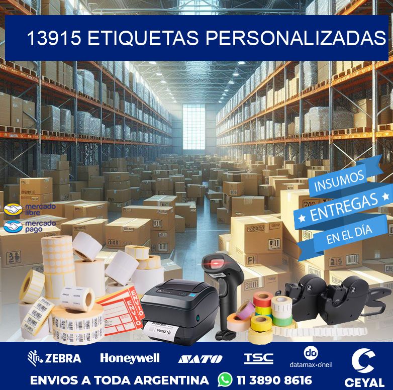 13915 etiquetas personalizadas