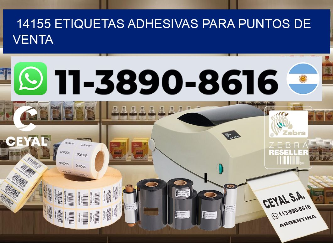 14155 Etiquetas adhesivas para puntos de venta