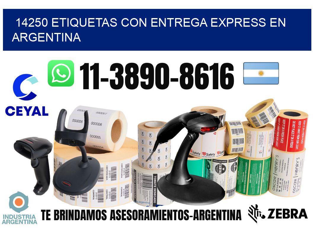 14250 Etiquetas con entrega express en Argentina
