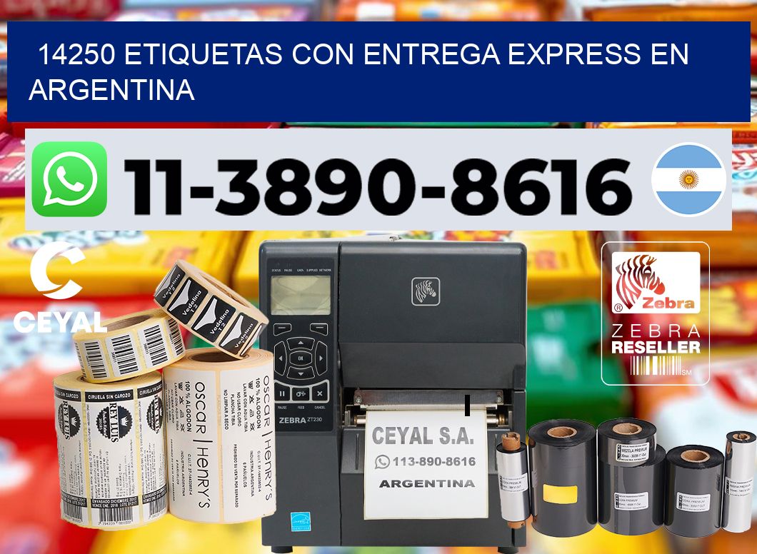 14250 Etiquetas con entrega express en Argentina