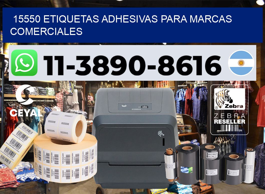 15550 Etiquetas adhesivas para marcas comerciales