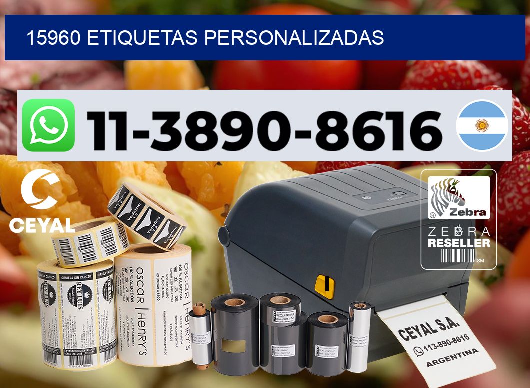15960 etiquetas personalizadas