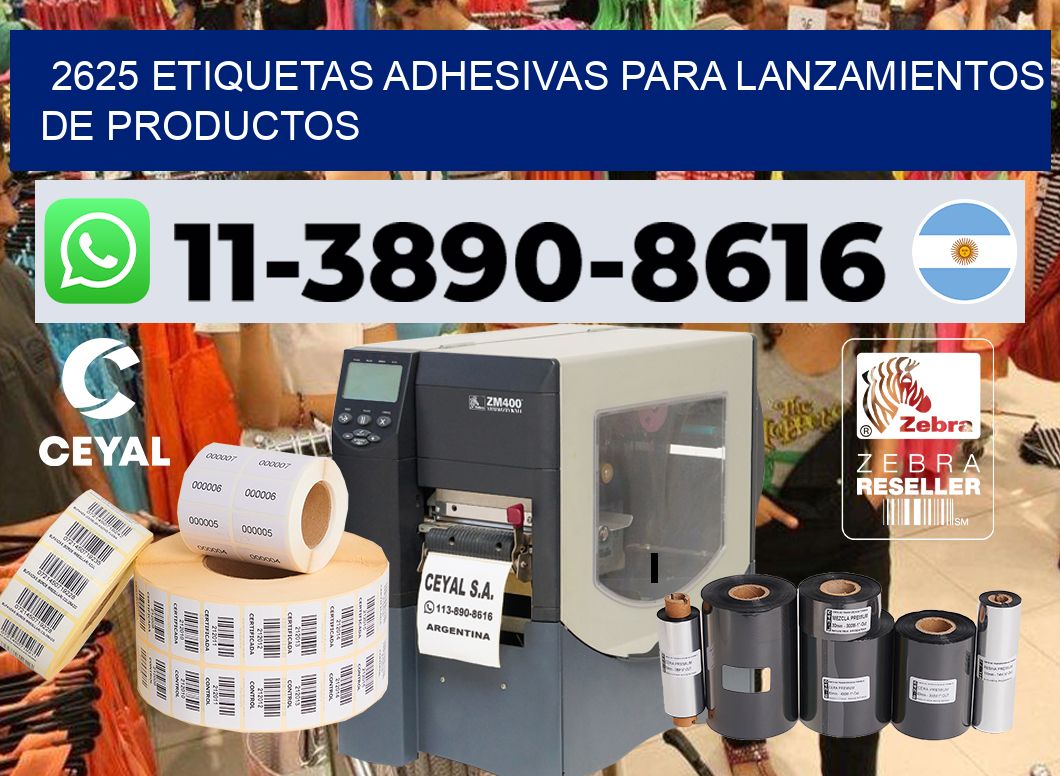 2625 Etiquetas adhesivas para lanzamientos de productos