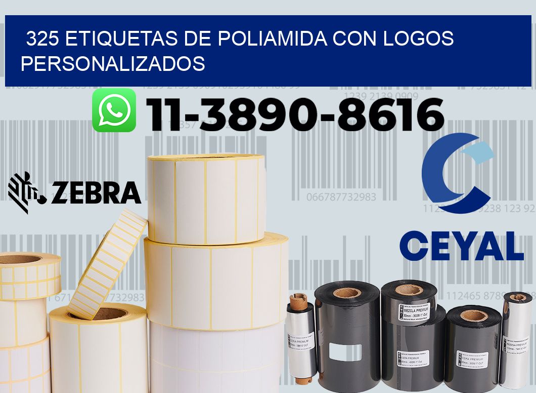 325 Etiquetas de poliamida con logos personalizados