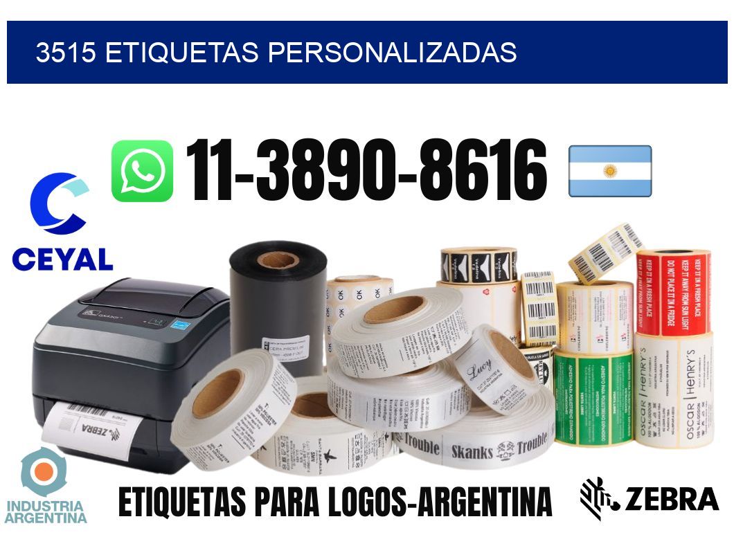 3515 etiquetas personalizadas