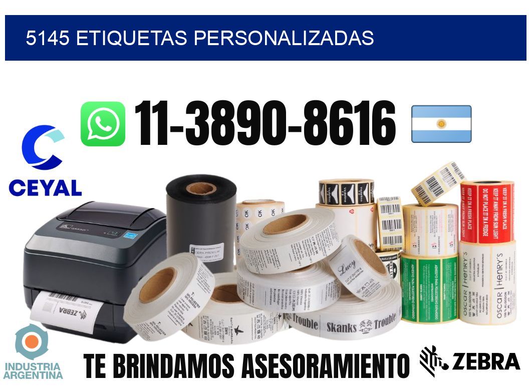 5145 etiquetas personalizadas