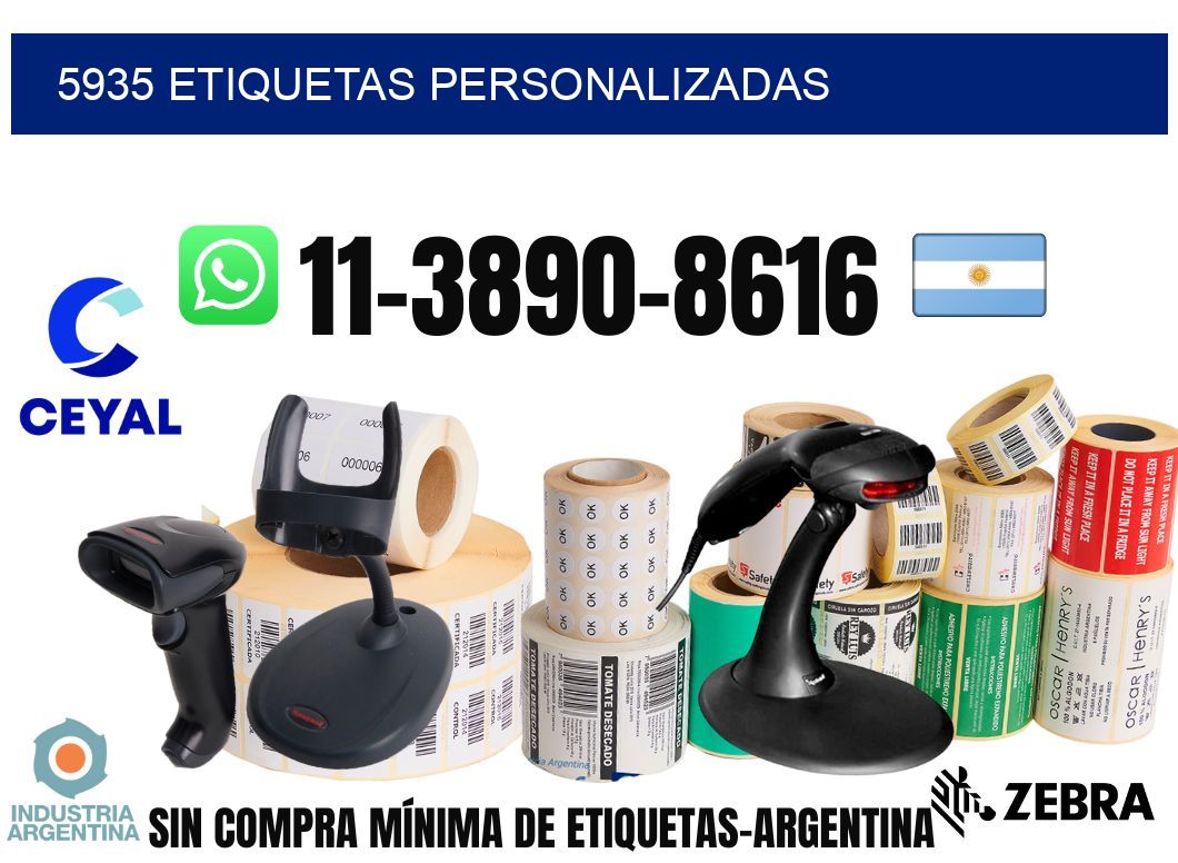 5935 etiquetas personalizadas