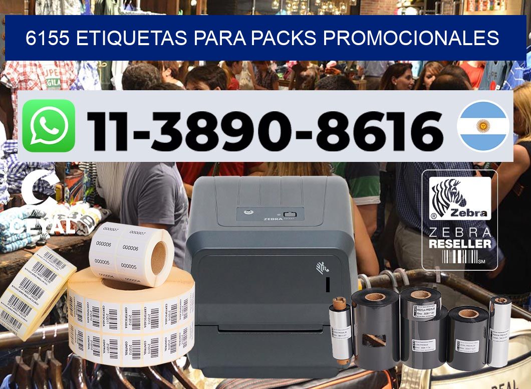 6155 Etiquetas para packs promocionales