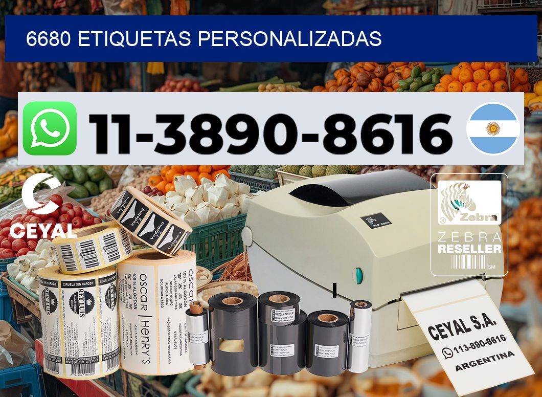 6680 etiquetas personalizadas