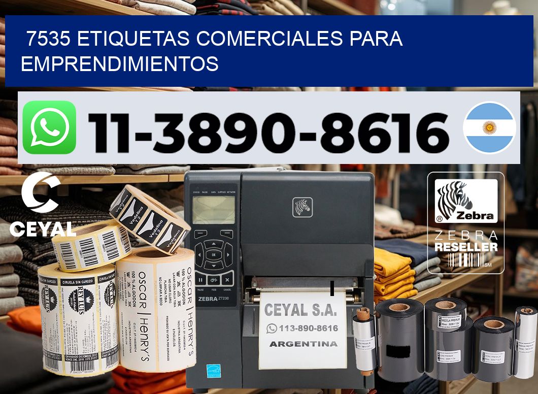 7535 Etiquetas comerciales para emprendimientos