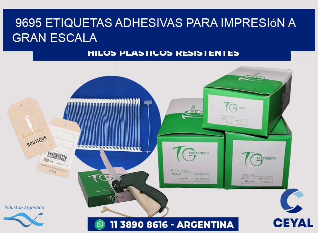 9695 Etiquetas adhesivas para impresión a gran escala
