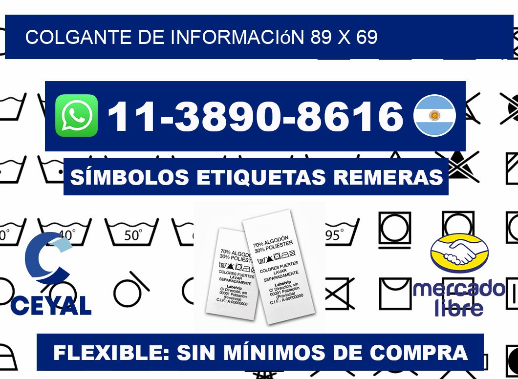 Colgante de información 89 x 69