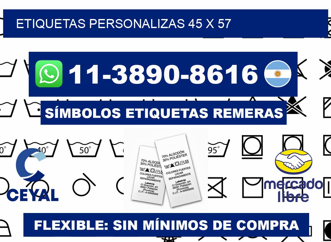 ETIQUETAS PERSONALIZAS 45 x 57