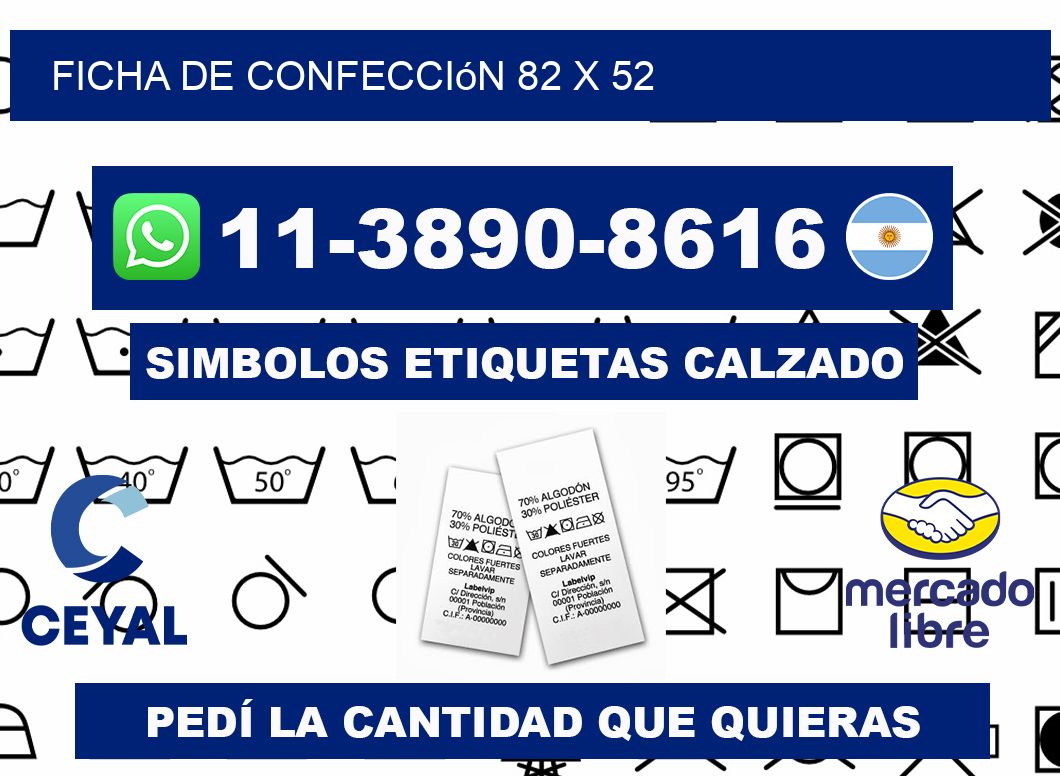 Ficha de confección 82 x 52