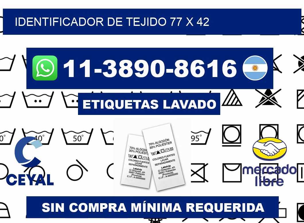 Identificador de tejido 77 x 42