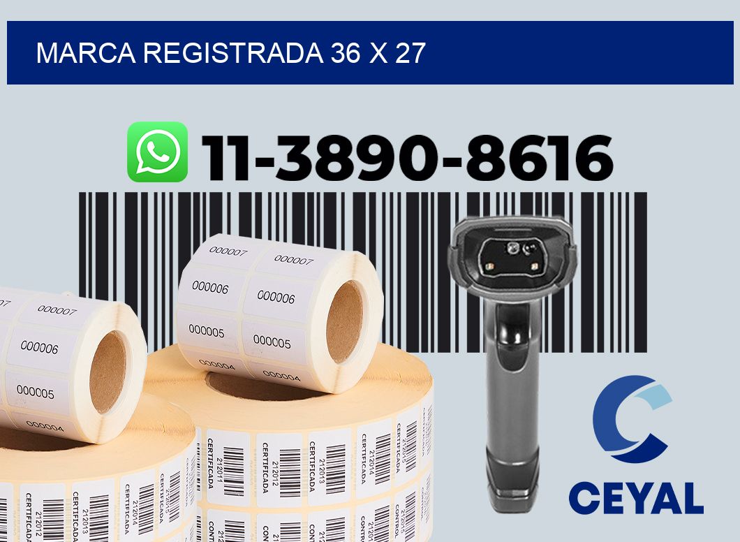 Marca registrada 36 x 27