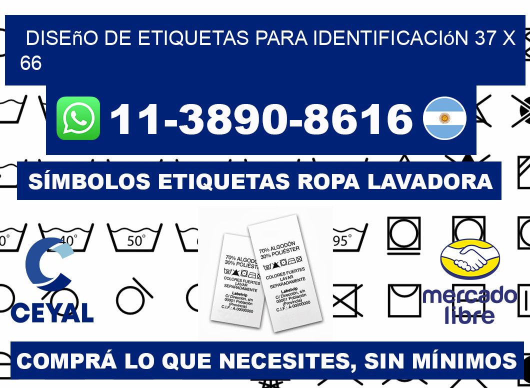 diseño de etiquetas para identificación 37 x 66