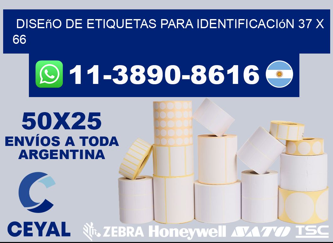 diseño de etiquetas para identificación 37 x 66