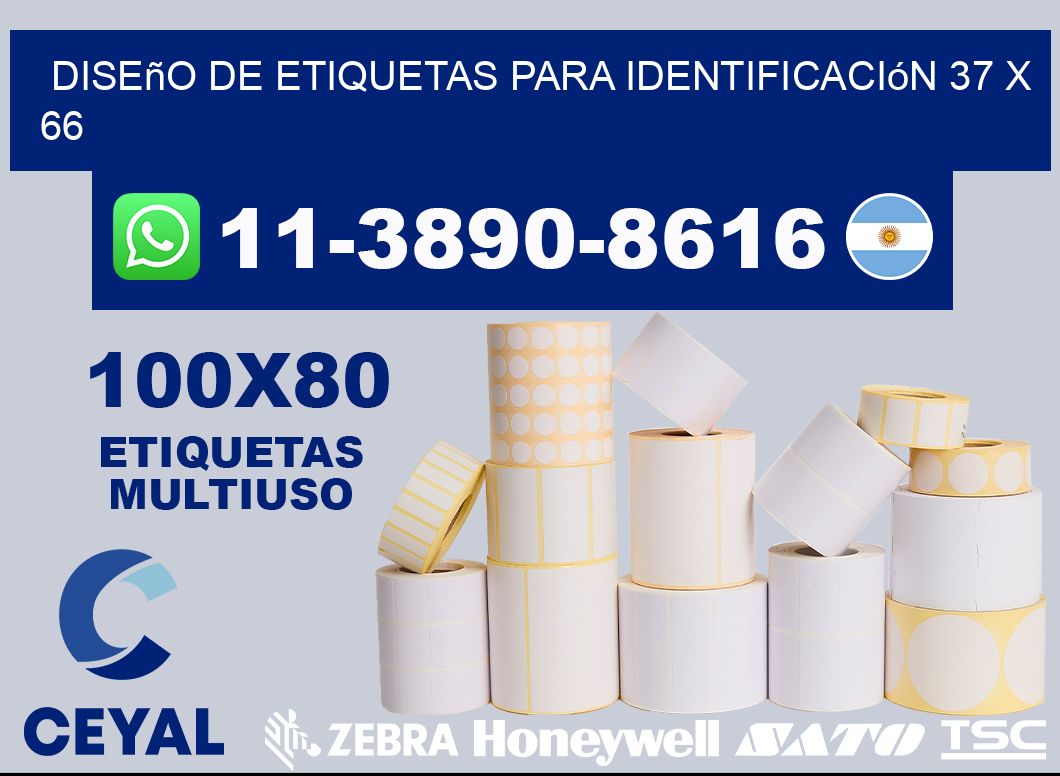 diseño de etiquetas para identificación 37 x 66