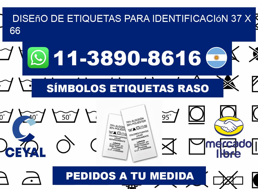 diseño de etiquetas para identificación 37 x 66