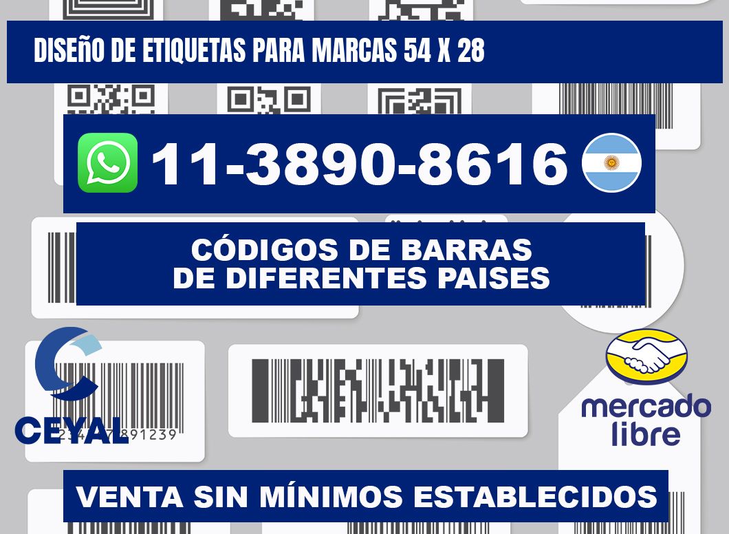 diseño de etiquetas para marcas 54 x 28