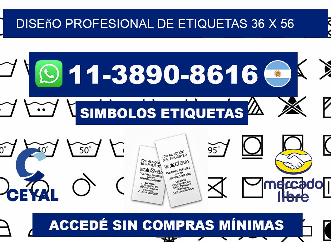 diseño profesional de etiquetas 36 x 56