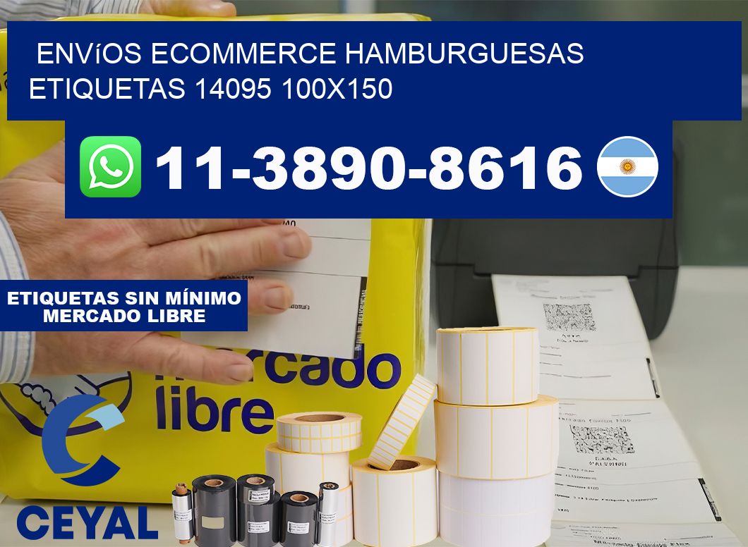 Envíos Ecommerce hamburguesas etiquetas 14095 100×150