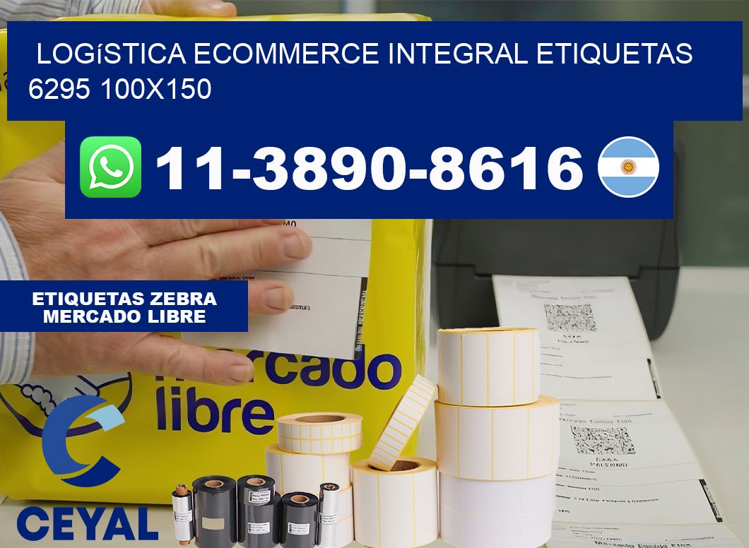 Logística ecommerce integral etiquetas 6295 100×150