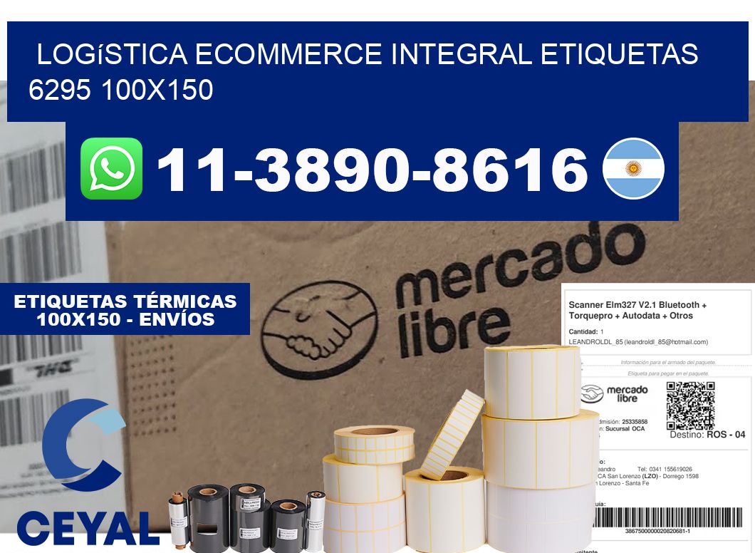 Logística ecommerce integral etiquetas 6295 100x150