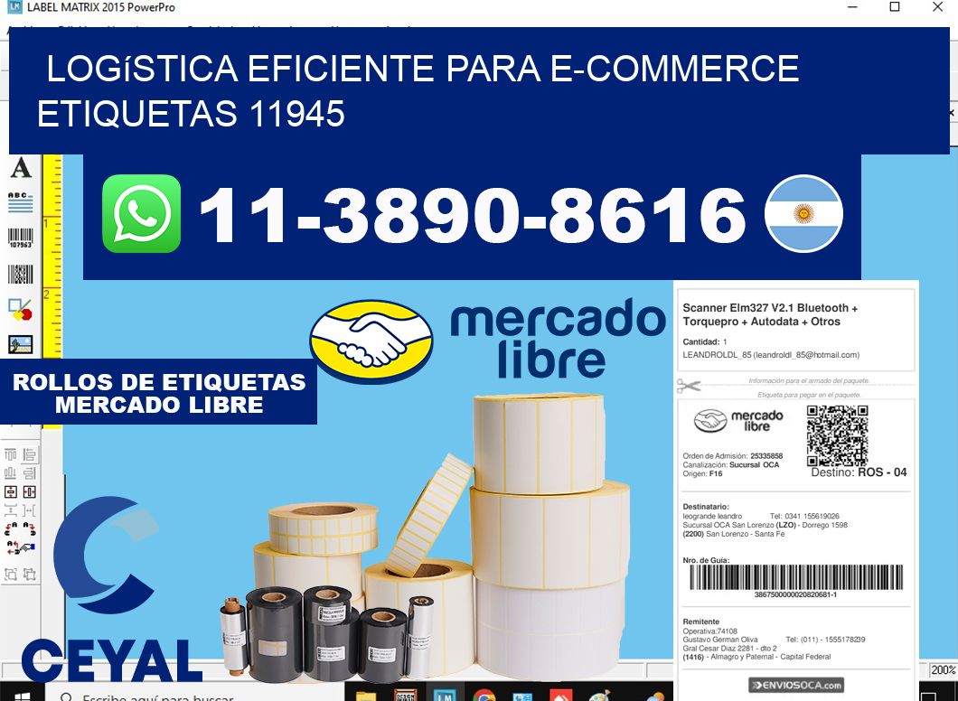 Logística eficiente para e-commerce  etiquetas 11945
