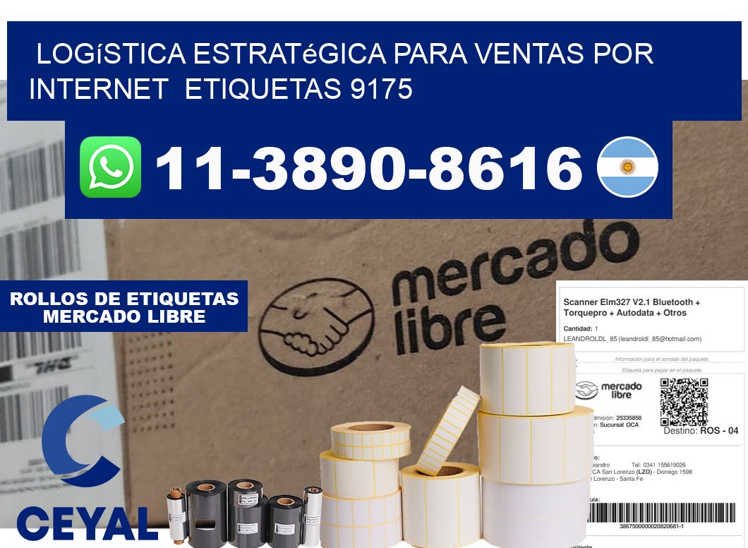 Logística estratégica para ventas por internet  etiquetas 9175