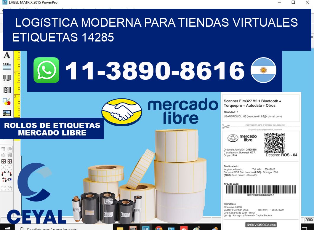 Logística moderna para tiendas virtuales  etiquetas 14285