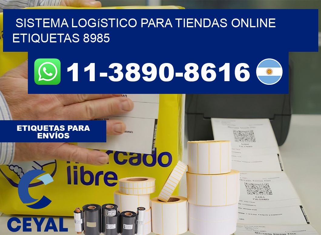 Sistema logístico para tiendas online  etiquetas 8985