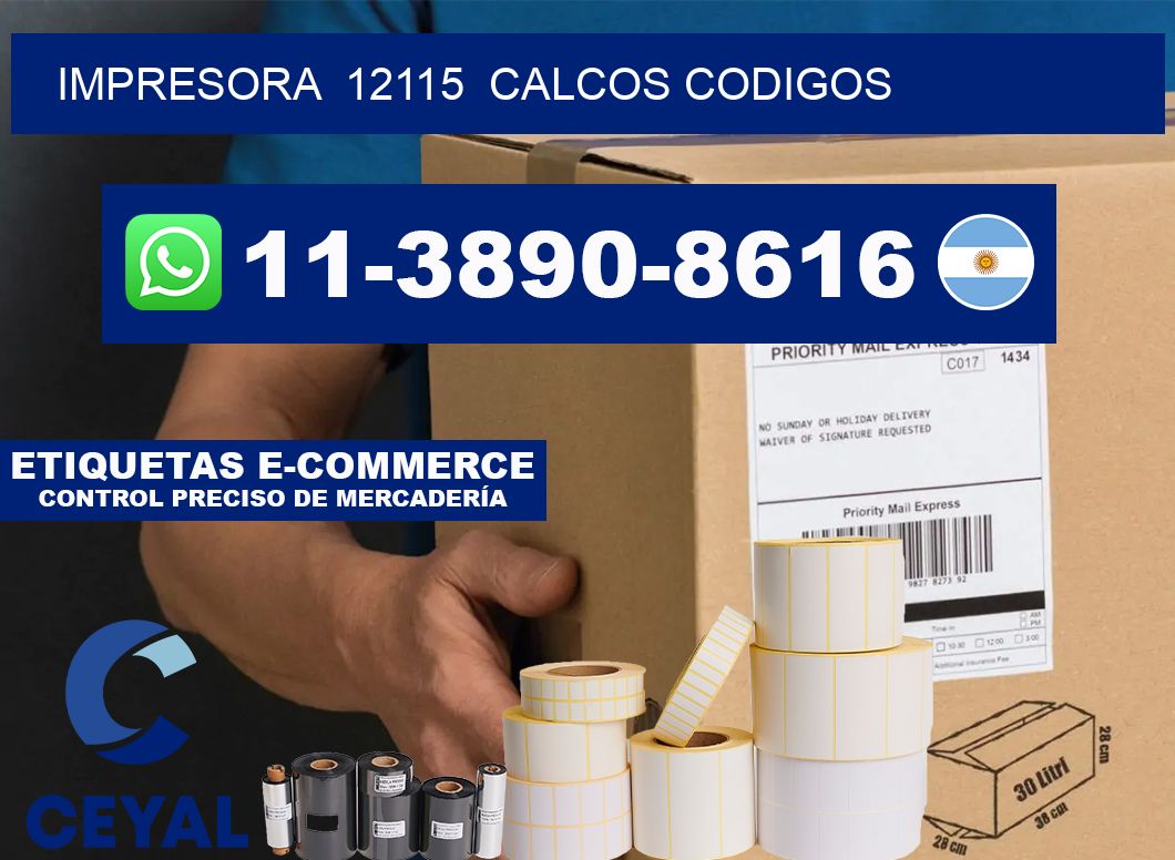 impresora  12115  calcos codigos