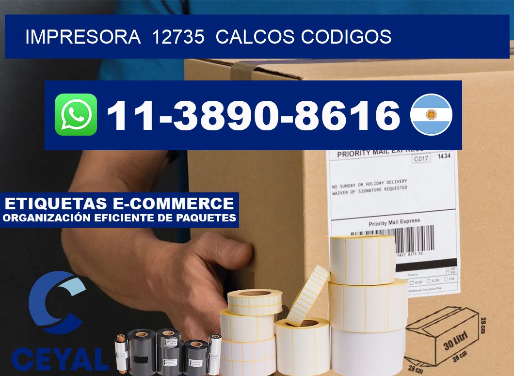 impresora  12735  calcos codigos