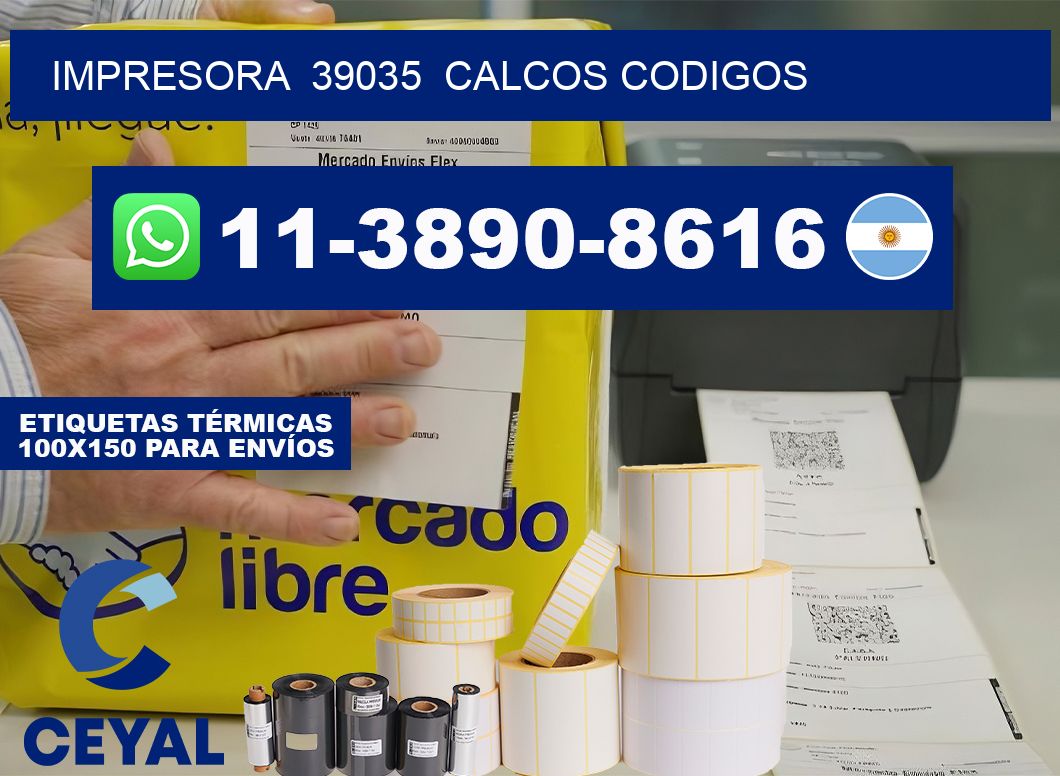 impresora  39035  calcos codigos
