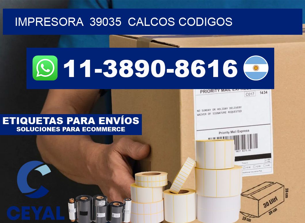 impresora  39035  calcos codigos