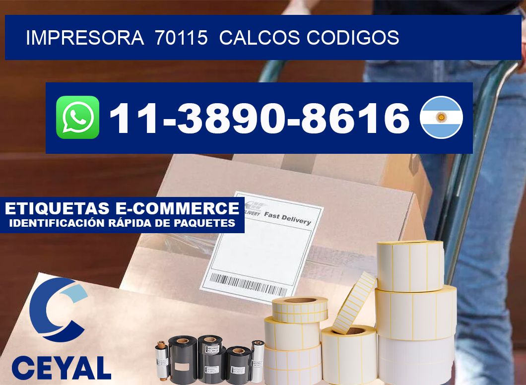 impresora  70115  calcos codigos