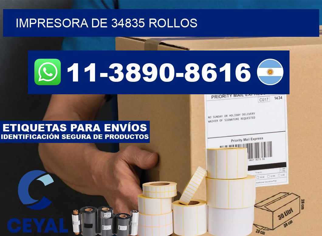 impresora de 34835 rollos