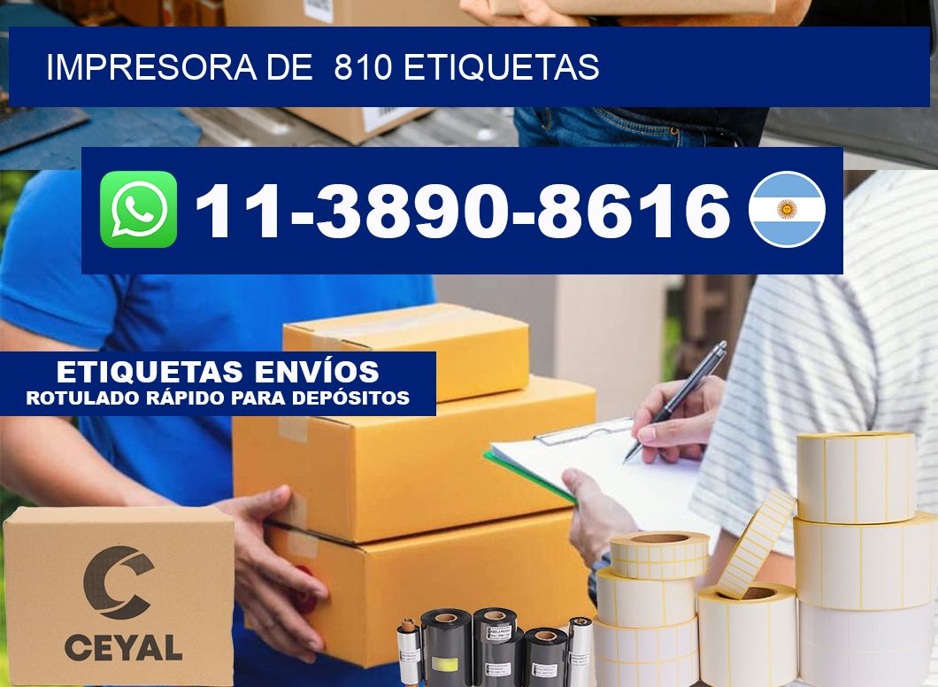 impresora de  810 etiquetas