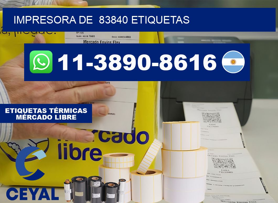 impresora de  83840 etiquetas