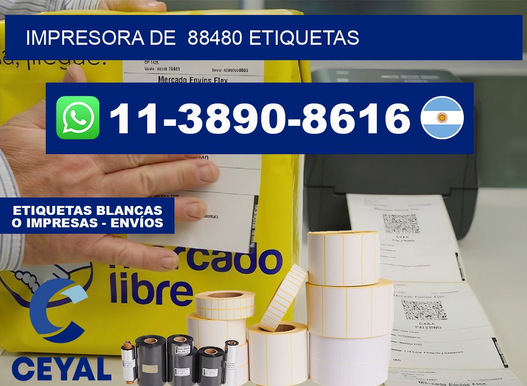 impresora de  88480 etiquetas