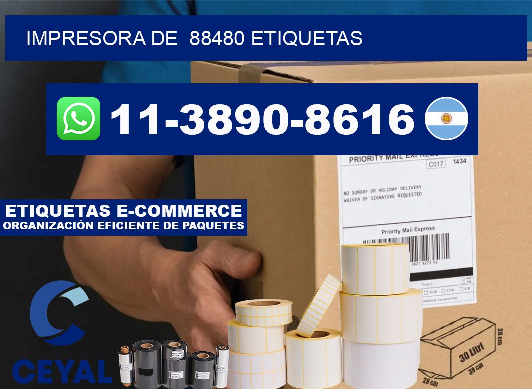 impresora de  88480 etiquetas