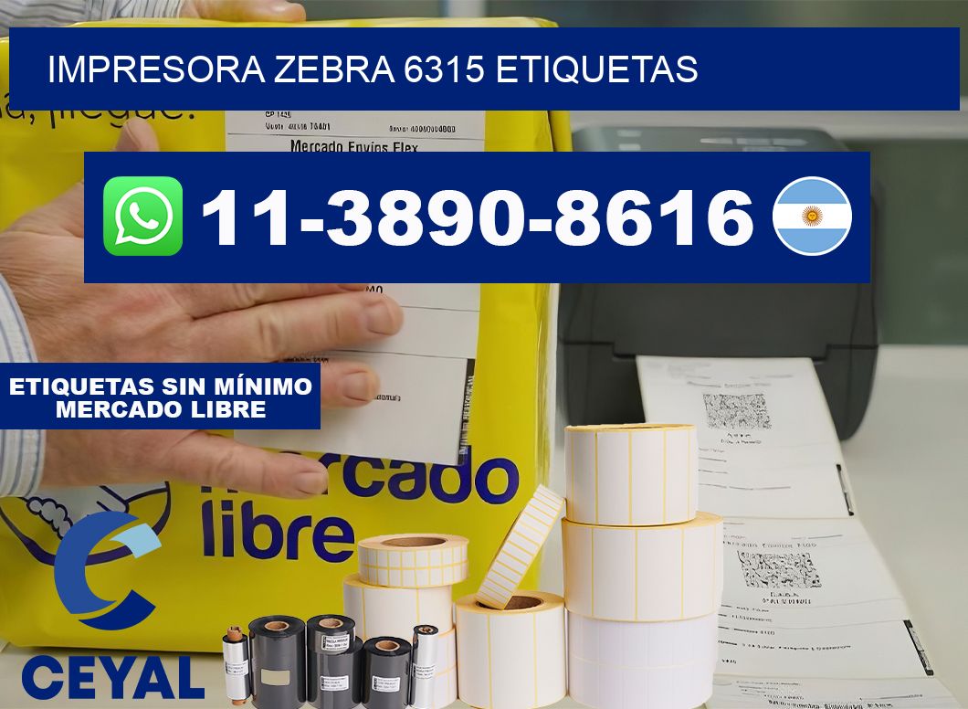 impresora zebra 6315 etiquetas