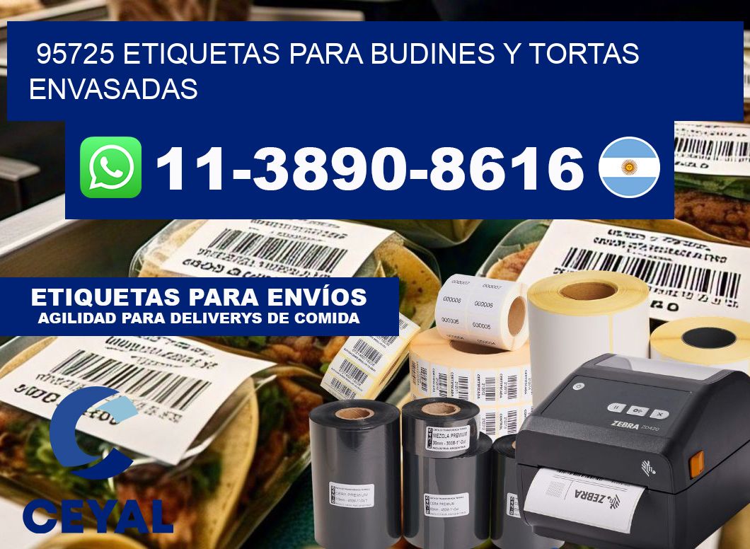 95725 etiquetas para budines y tortas envasadas