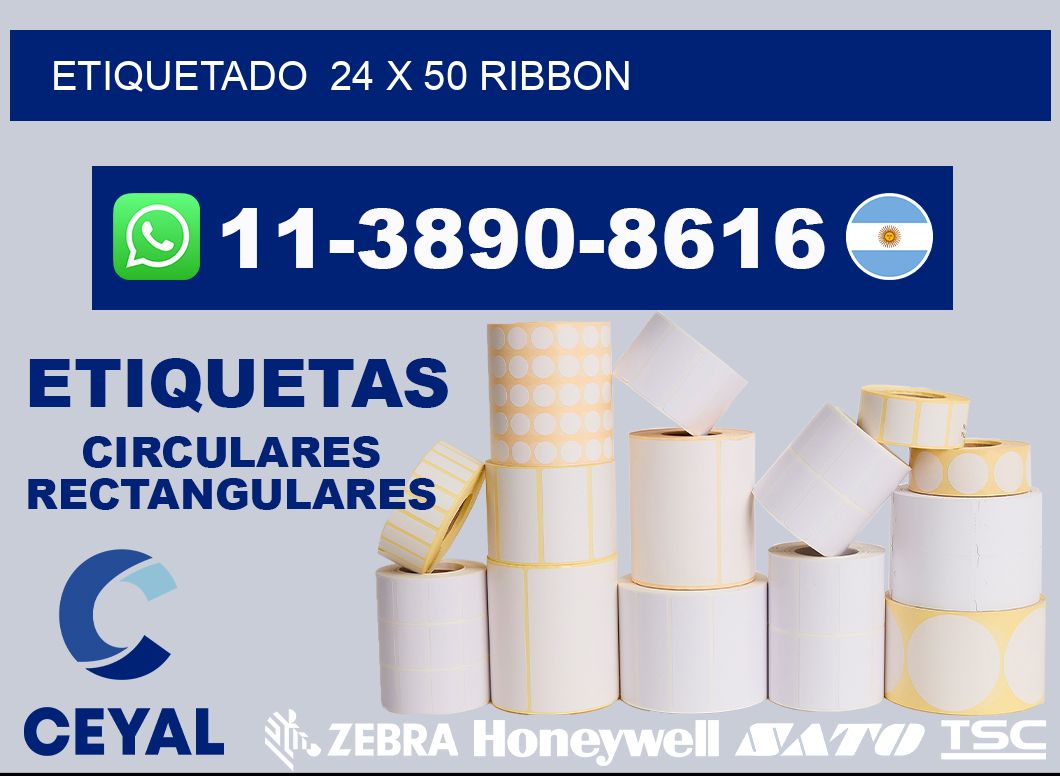 Etiquetado  24 x 50 ribbon