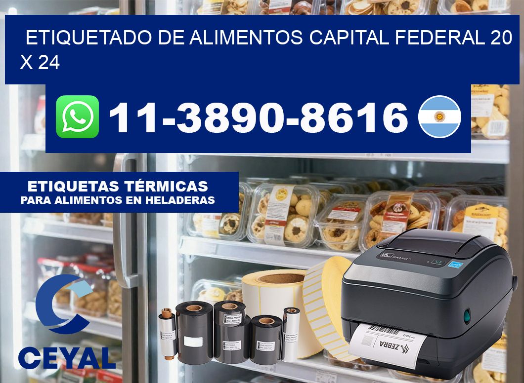 Etiquetado de alimentos capital federal 20 x 24