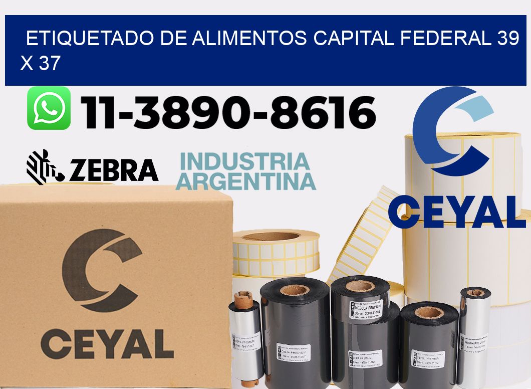 Etiquetado de alimentos capital federal 39 x 37