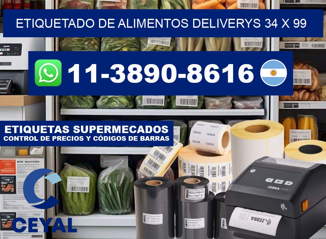 Etiquetado de alimentos deliverys 34 x 99